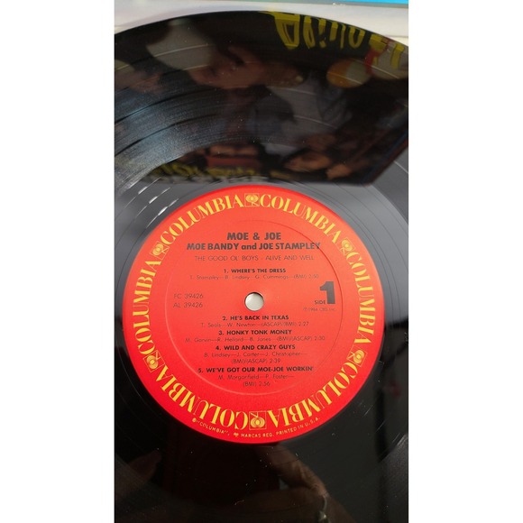 Moe Joe The Good Ol Boys‎ Alive Well Vinyl Record Album Columbia Records 1984 - Picture 5 of 6